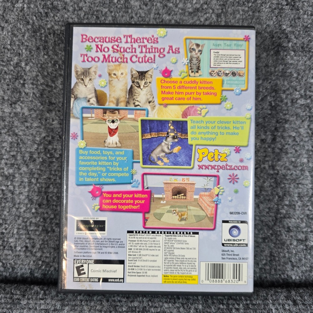 Catz PC CD-ROM Game Virtual Pet Simulation Ubisoft Windows XP - Picture 2 of 4